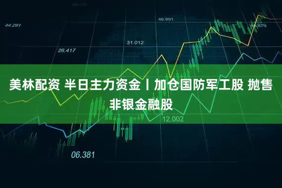美林配资 半日主力资金丨加仓国防军工股 抛售非银金融股