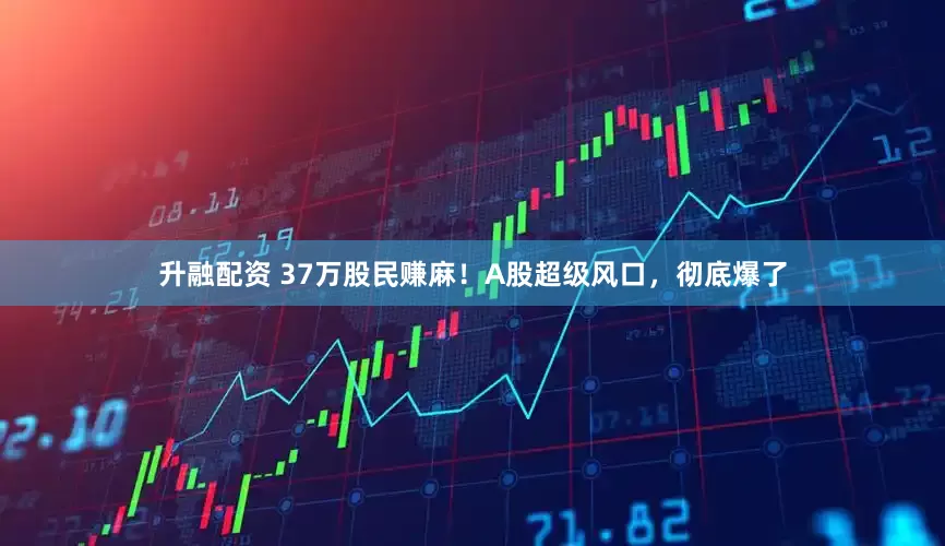 升融配资 37万股民赚麻！A股超级风口，彻底爆了